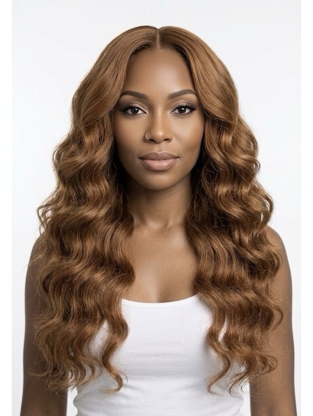 (RA) 18" Human Hair Bundles Color #30 Light Brown Body Wave Brazilian Weave New